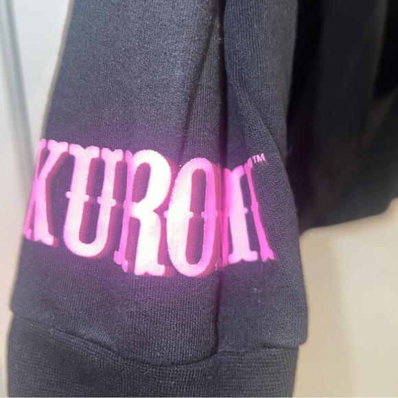 Sanrio Kuromi 3D Ears Womens Black Hoodie Hot Topic Size Medium M - Picture 7 of 10